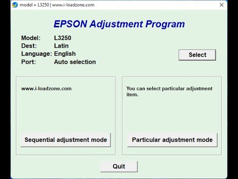 Epson L 3250 Adjustment Program
